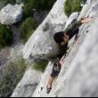 A �ltima hora - Merli abriendo ALVAR EL VIKING (6a/6a+) 40 M en el sector Mestre de Melodies de J�rica