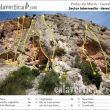 Croquis sector Intermedio der. - Rese�a del sector Intermedio derecha de la escuela de escalada de Pe�as de Mar�n.