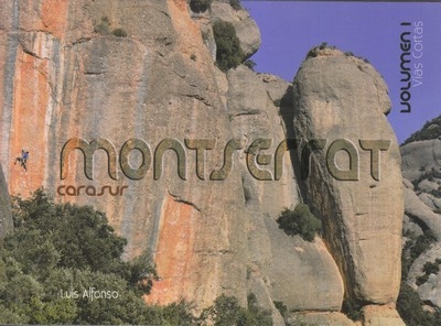 Montserrat cara sur. Volumen I - Esta guía, primera parte de las dos dedicadas a Monserrat Sur contiene vías de un largo de las zonas bajas de la cara sur de Montserrat con concesiones de zonas algo más arriba. Los criterios a la hora de seleccionar el contenido de la guía son la cercanía a los aparcamientos (entre 5' y 1 h) y pertenecer a la cara Sur.

La guía consta de 13 capítulos:

1. Bauma de Can Solà (2 sectores)

2. Vermell del Xincarró
• Pallers free y roca de l'Era dels Pallers
• Paller Sud
• Bauma de les Estaques, totxo del XEP y la Carabassina
• Gerro i Veïna del Gerro
• Roca del Tambor Gran, Timbaler, Cartutxos
• Vermell del Xincarró esq
• Vermell del Xincarró dr, cova de l'Alfonso

3. El Castell
• Castell esq i dr
• Totxo del Clot del Tambor
• el Plàtanl

4. Clot del Boixar
• Clot del Boixar esq
• Clot del Boixar dr

5. La Tonsura-Agulla del Senglar
• el Supositori
• Tonsura i placa Hardkore
• Senglar y Senglar superior
• roca Roja
• ag Fina dels Naps de Baix

6. El Faraó de baix
• Faraó de baix esq
• Faraó de baix dreta
• roca de Sant Miquel
• roca del Cantó

7. La Palomera
• la Palomera O
• la Palomera E
• placa dels Roofs

8. Can Jorba
• totxo de Can Jorba, placa de la Pluja
• Can Jorba esq
• Can Jorba cente
• Can Jorba dr
• roca Mur

9. La Vinya Nova
• la Vinya Nova
• placa Cangur

10. L'Artiga Baixa
• la Piula i veïnes
• les Dames

11. El Clot de la Mònica
• totxo de Ponent y Clean is good
• serrat inferior d'en Muntaner
• la Pastereta, totxo de la Pastereta y la Planeta
• placa Tótem
• Miranda de la Vinya Nova
• serrat superior d'en Muntaner

12. Torrent del Misser
• Mama's & the Papa's y toxo del Akino

13. Collbató
• cingle de Xaloc
• totxos CAM Nou Barris
• els Graus
• el Jardinet
• primer y segon pis
• el Llençol
• la Codolosa